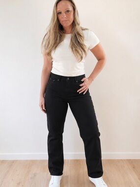 NWT Levi’s Middy Straight Black Jeans Women’s Size 33x30